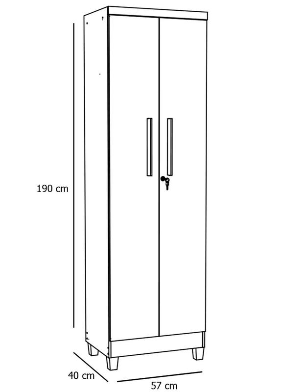【ネル】ページ Armário Multiuso Nápole New Ipê - Mirarack - Outros Móveis